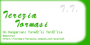 terezia tormasi business card